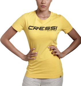 Cressi T-Shirt Lady - XS - Yellow/Black