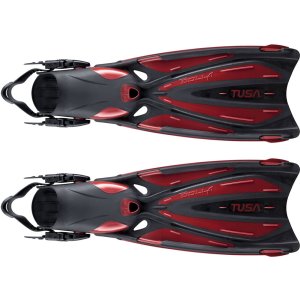 Tusa Solla Open Heel Fins | Red | Small