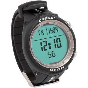 Cressi Neon Dive Computer - 2-Gas Nitrox Watch Freedive - Black