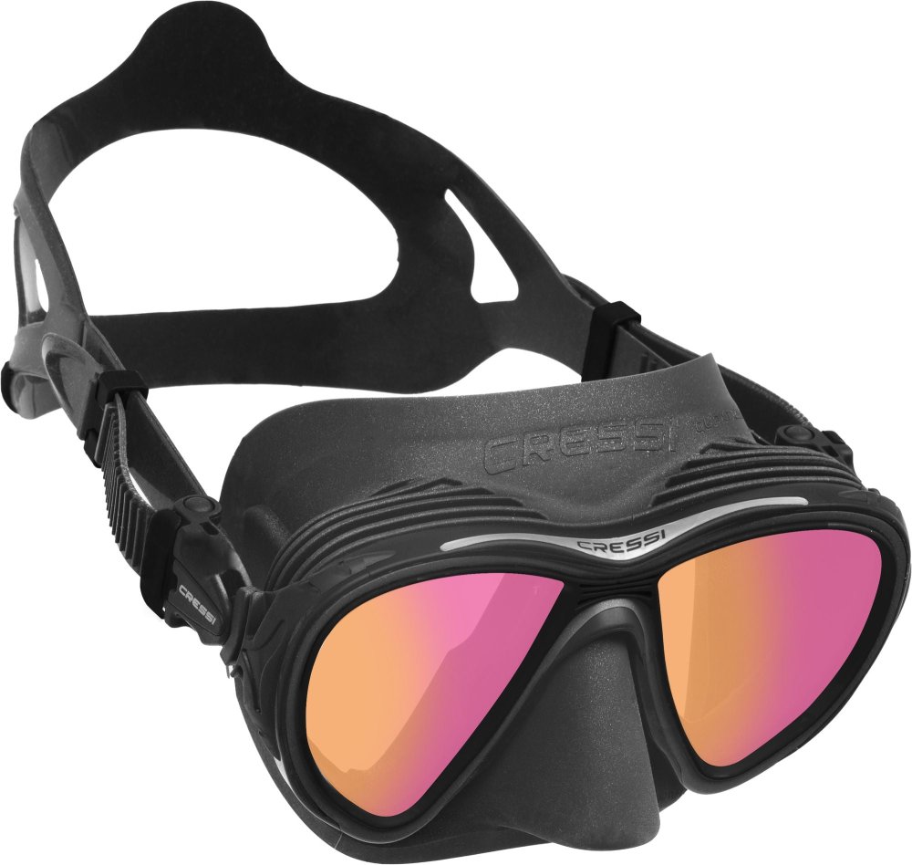 Quantum Mask - UV420 Blue/Red Lenses - Black/Black - Click Image to Close