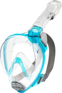 Baron Full Face Mask - M/L - Clear/Aquamarine