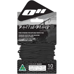 1.9mm BATTLE-BRAID DYNEEMA BLACK 10m CARD