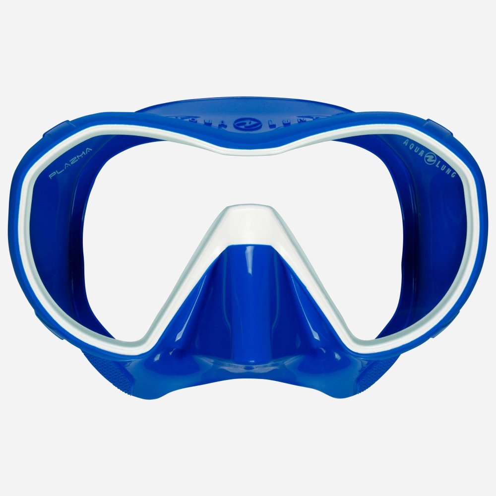 MASK PLAZMA WHITE/BLUE - CLR LENS - Click Image to Close