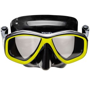 Apollo Voda Mask - Black silicone - Yellow frame