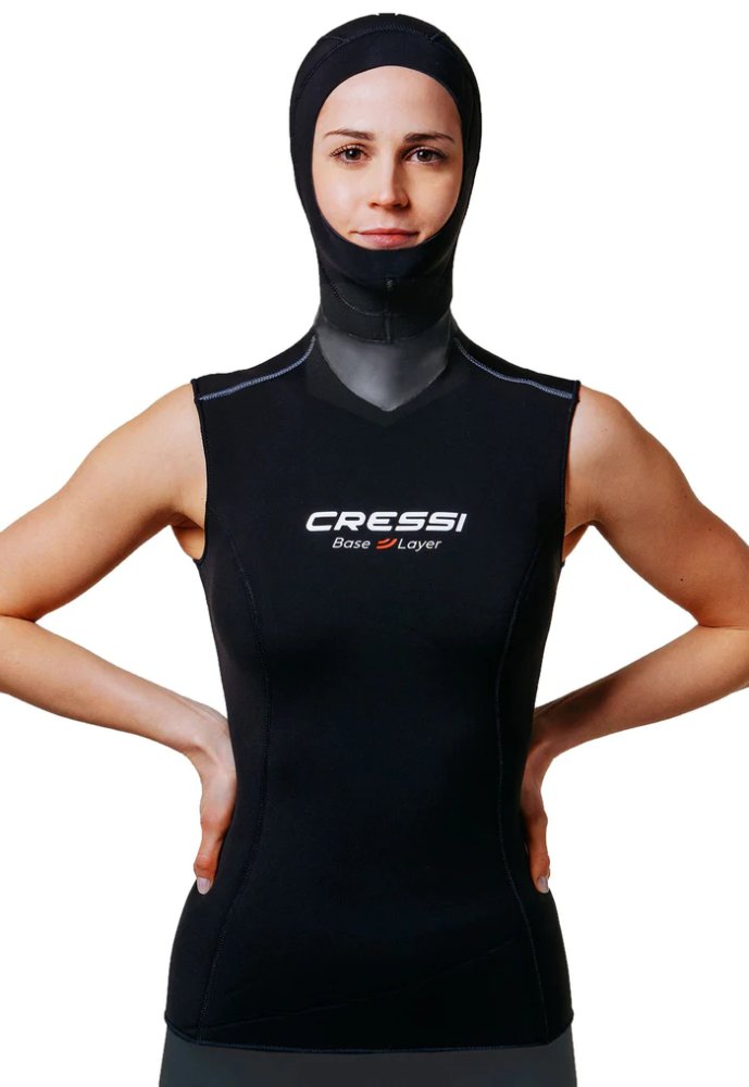 Cressi Base Layer Hooded Vest - Womens - Click Image to Close