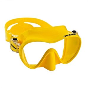 Cressi F1 Mini Sml Frameless Mask (Petite) | Yellow