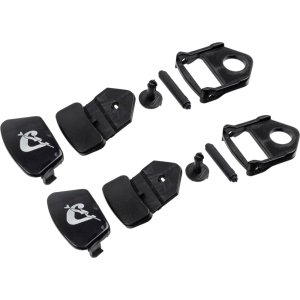 Mask Buckles (Pair) - Focus - Black (25 Pack)