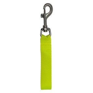 SS Bolt Snap w/Webbing - Yellow