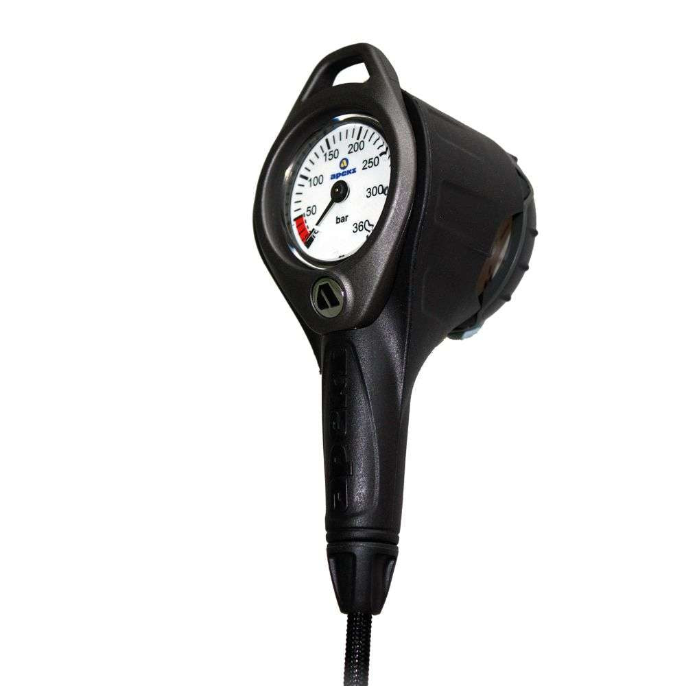 PRESSURE GAUGE + COMPASS w/boot + HOSE - Click Image to Close