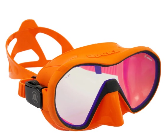 Apeks VX1 Dive Mask | Orange | UV Cut Lens