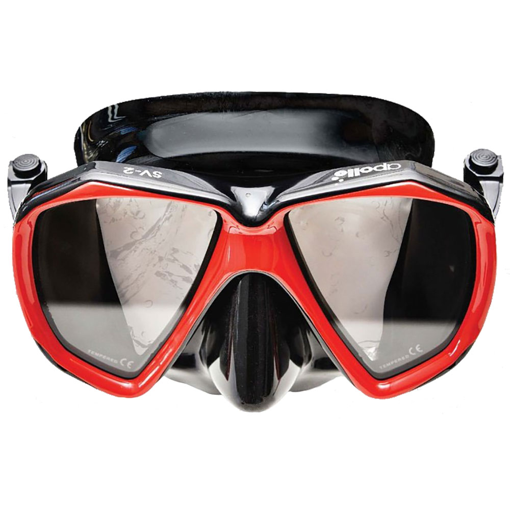 Apollo SV-2 Diving Mask | Red - Click Image to Close