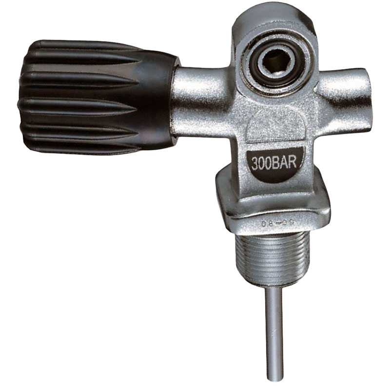 MANIFOLD SINGLE TANK VALVE LEFT 300B (black knob) - Click Image to Close