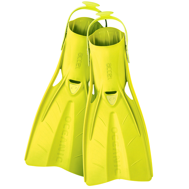 ACCEL FIN XL/XXL (12+) YELLOW - Click Image to Close