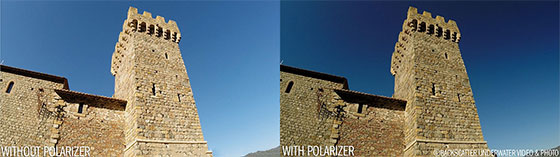 Flip GoPro Polarizer With and Without Sky