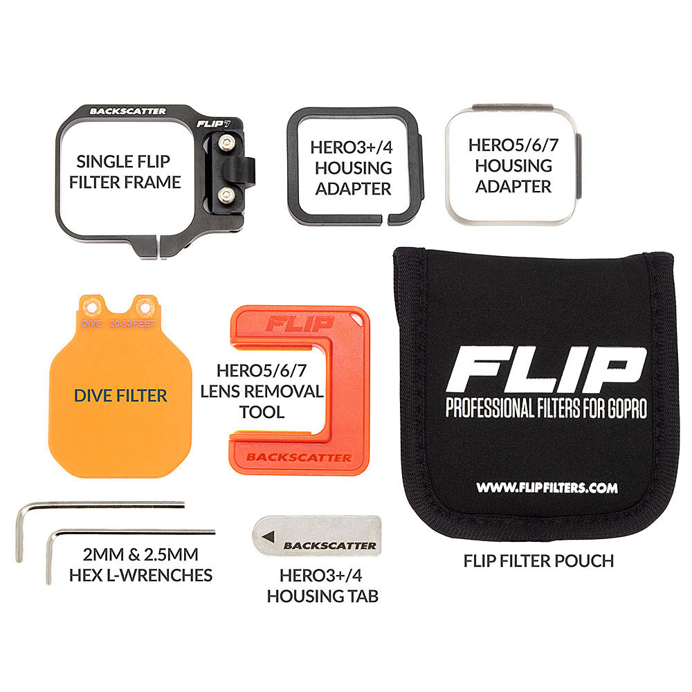 Backscatter FLIP7 One Filter Kit with Dive Filter for GoPro