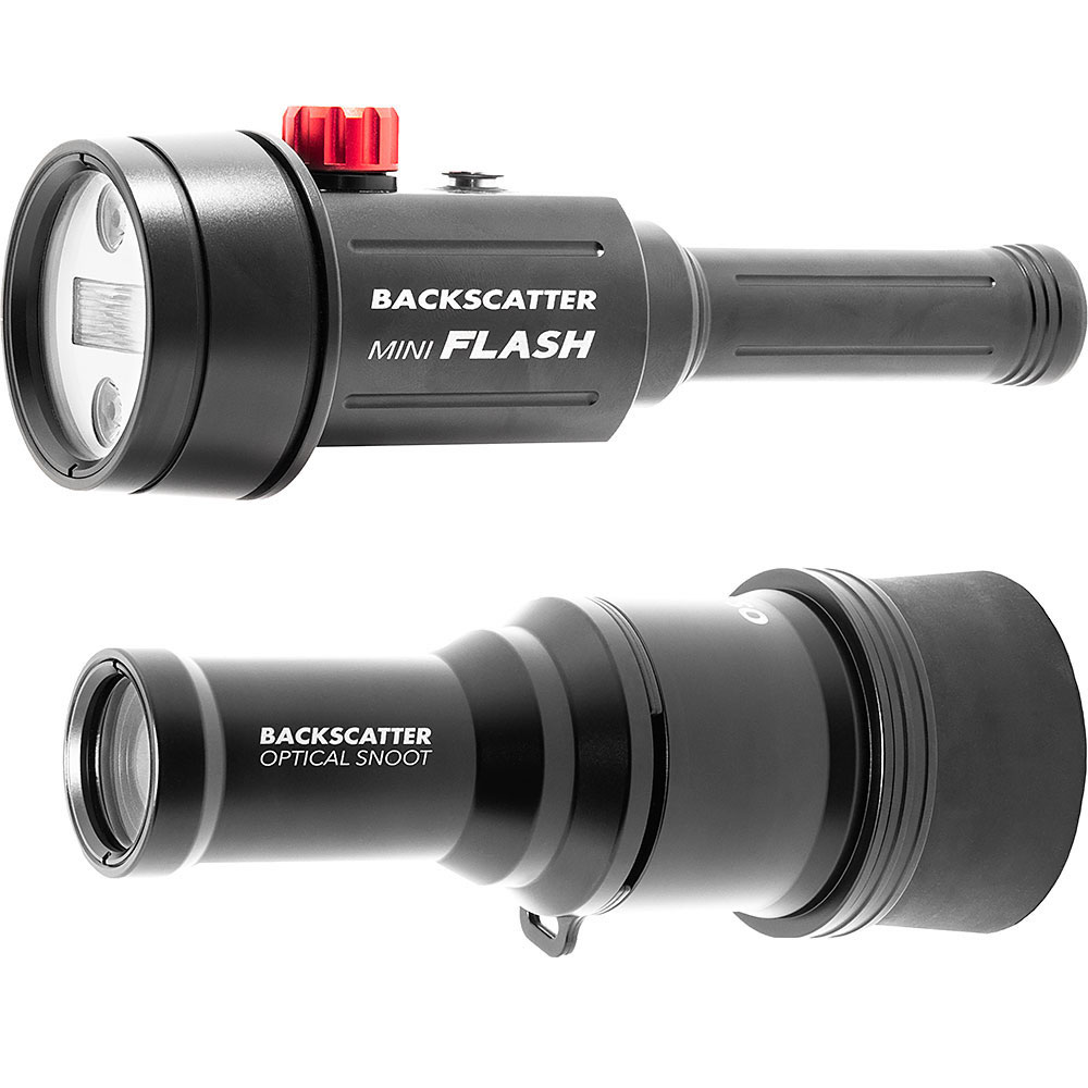 Backscatter Mini Flash 1 and Optical Snoot Combo Package