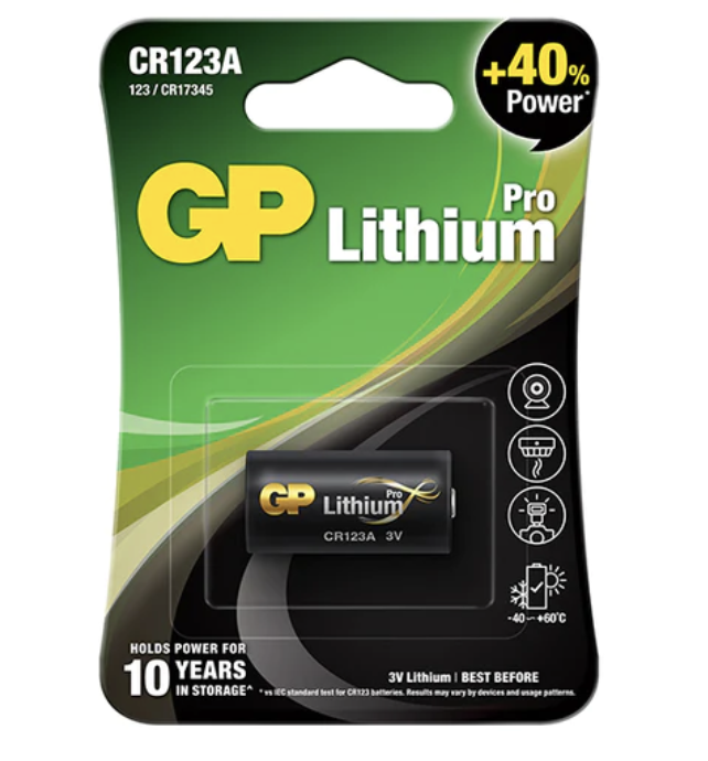 Lithium Battery Pro CR123A