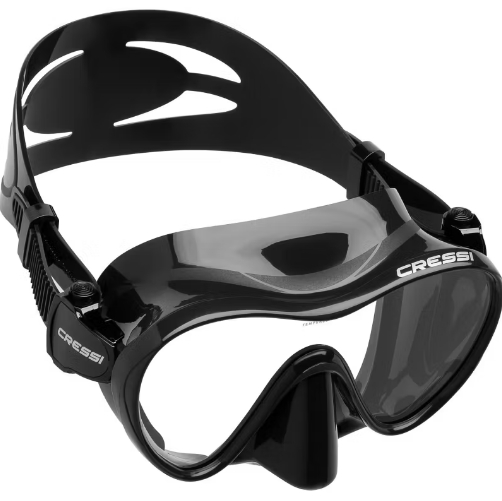 Cressi F1 Mini Sml Frameless Mask (Petite) | Black - Click Image to Close
