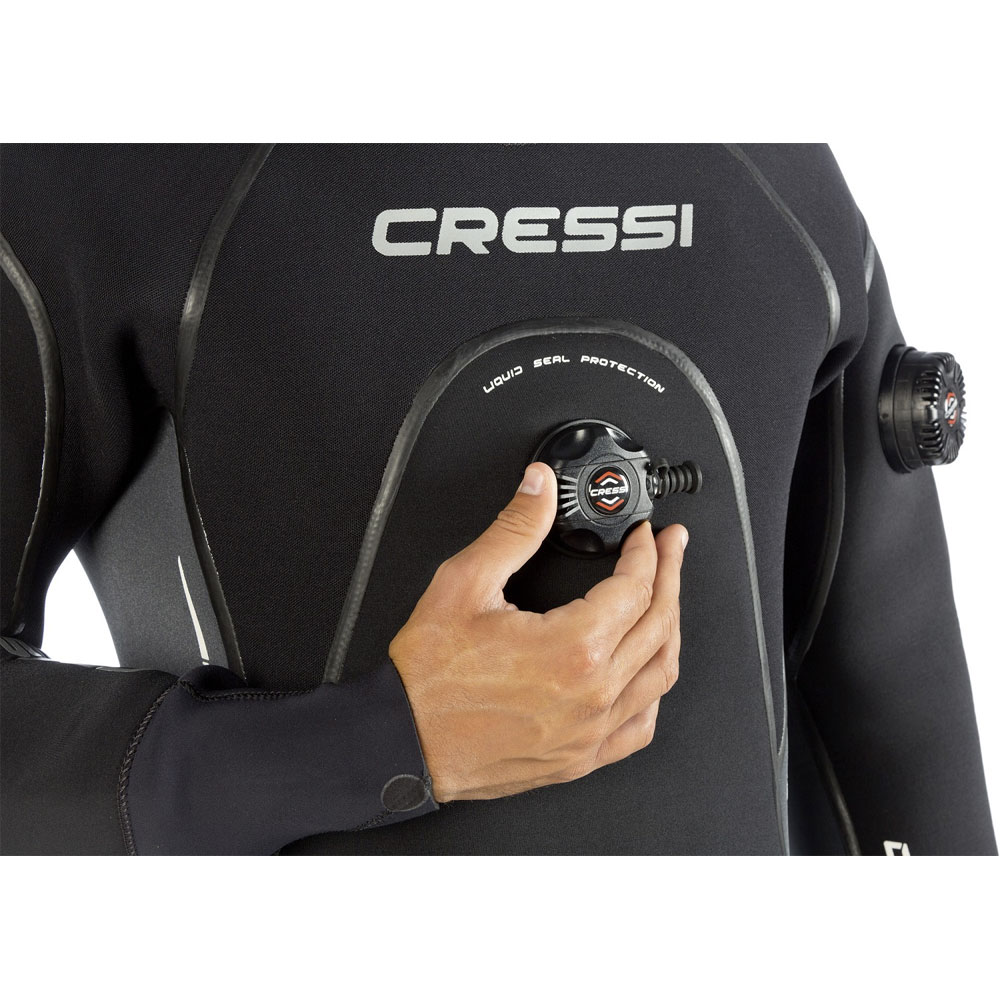 Cressi Desert 4 mm Neoprene Drysuit with Hood - Mens - Click Image to Close