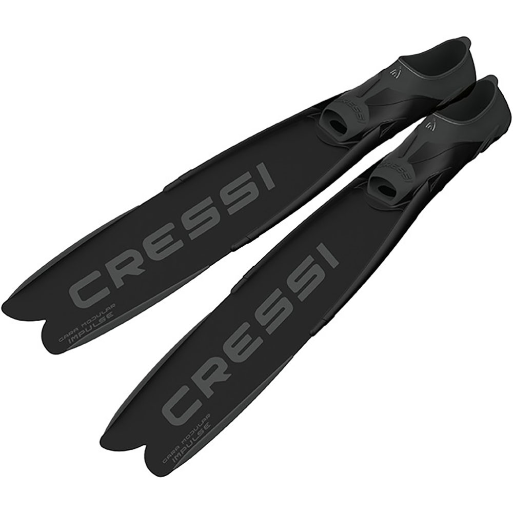 Cressi Gara Modular Impulse Full Foot Fins - Black - 40-41 (7-8) - Click Image to Close