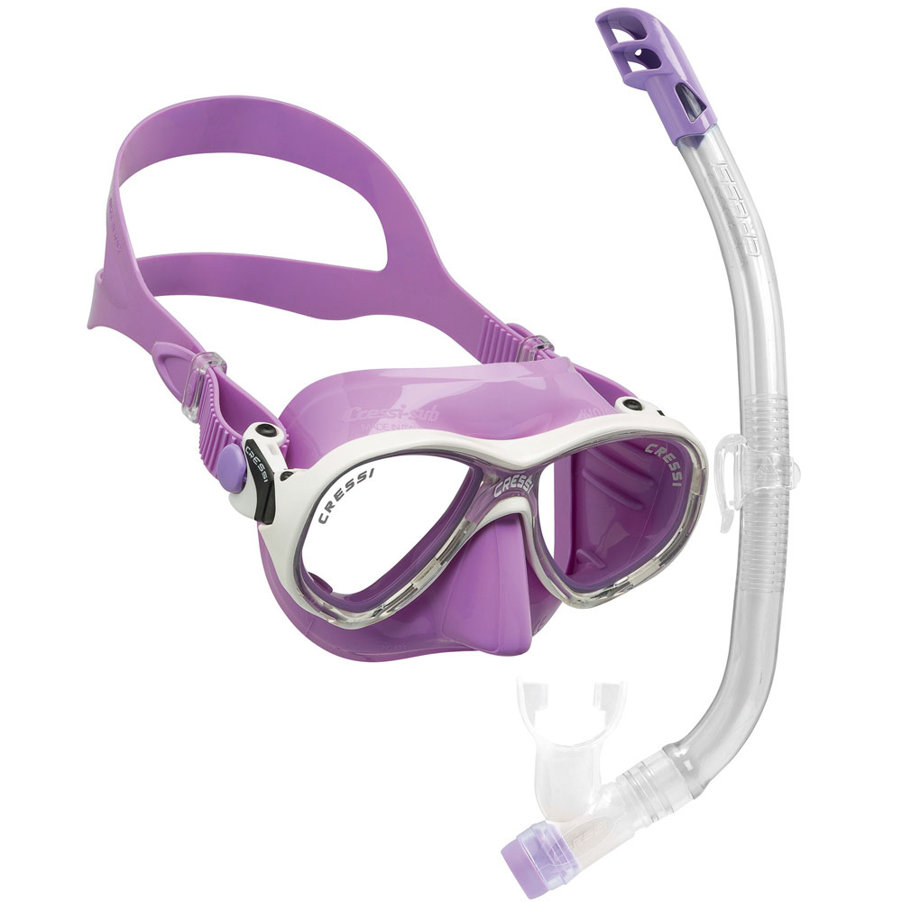Cressi Marea VIP Junior Mask and Snorkel Set - lilac