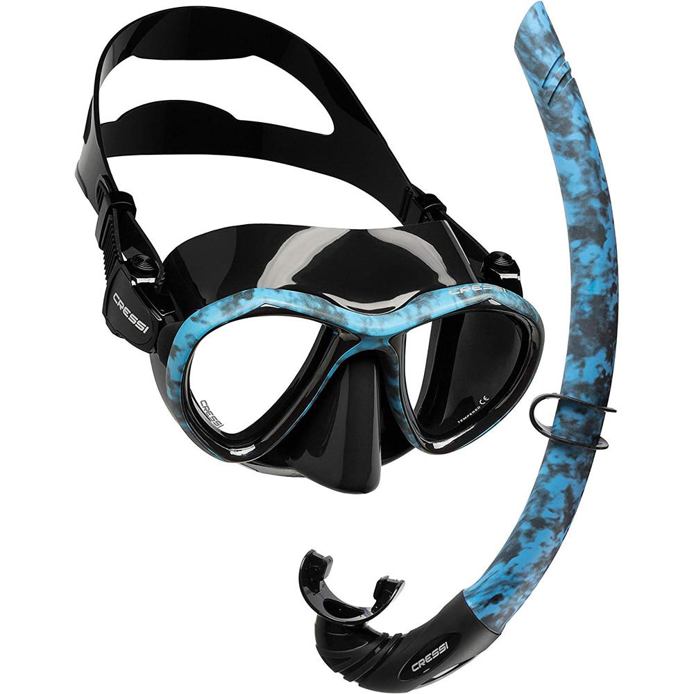 Cressi Metis Mask and Freediving Snorkel Combo