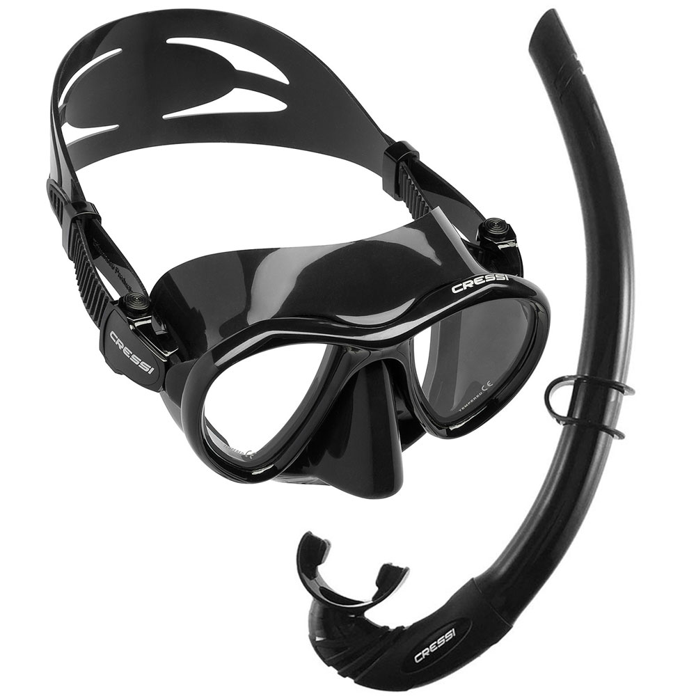 Cressi Metis Mask and Freediving Snorkel Combo