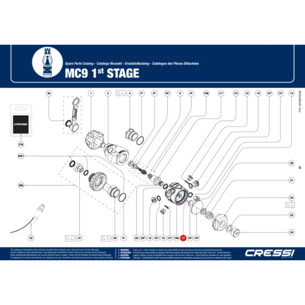 Mixed Regulator Parts - Pin - MC9/T10 - Click Image to Close