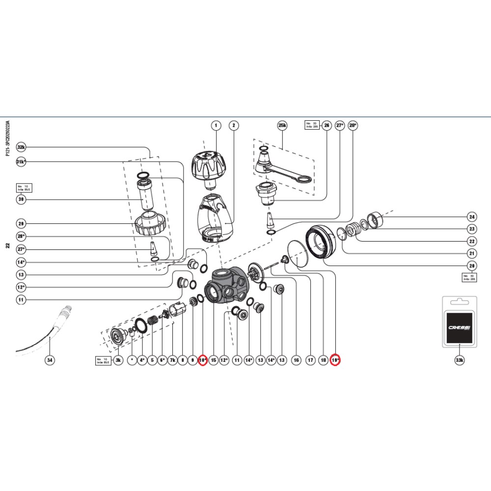 Mixed Regulator Parts - Diaphragm - MC5/MC9/MC9-SC/T10/T10-SC - Click Image to Close