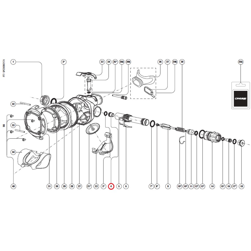 Octopus 2nd Stage Parts - Adjustment Orifice - ALL 2nd Stages - Click Image to Close