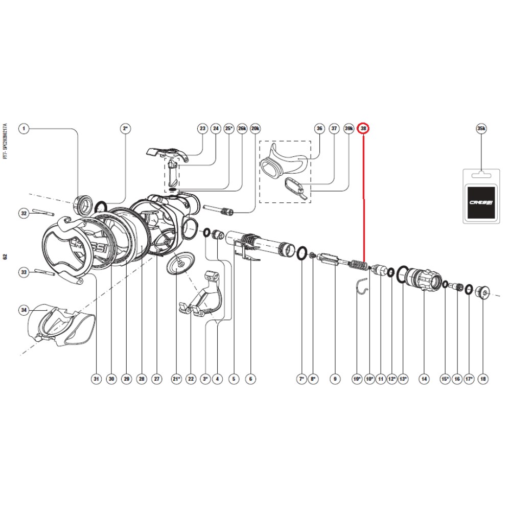 Ellipse/Master/Galaxy Parts - Ellipse/Master/Galaxy - Piston Spring - Click Image to Close