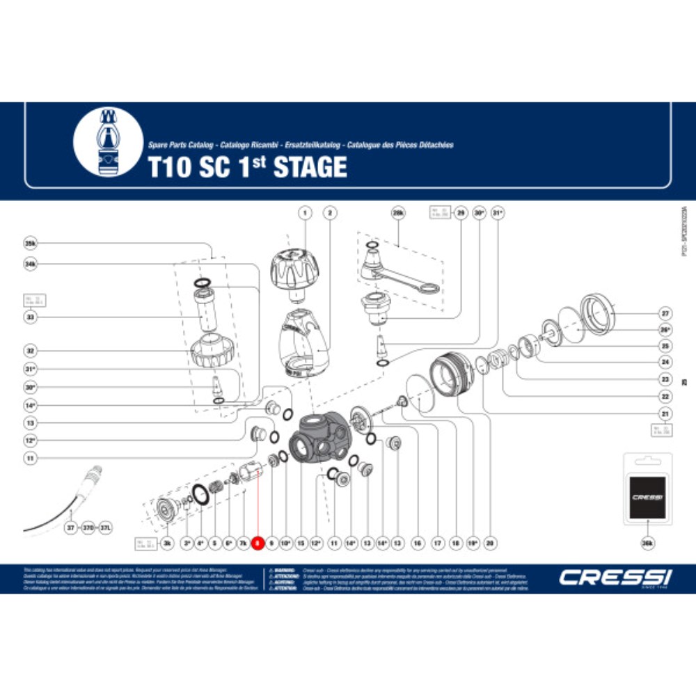 T10 Parts - HP Poppet Valve Jacket - Click Image to Close