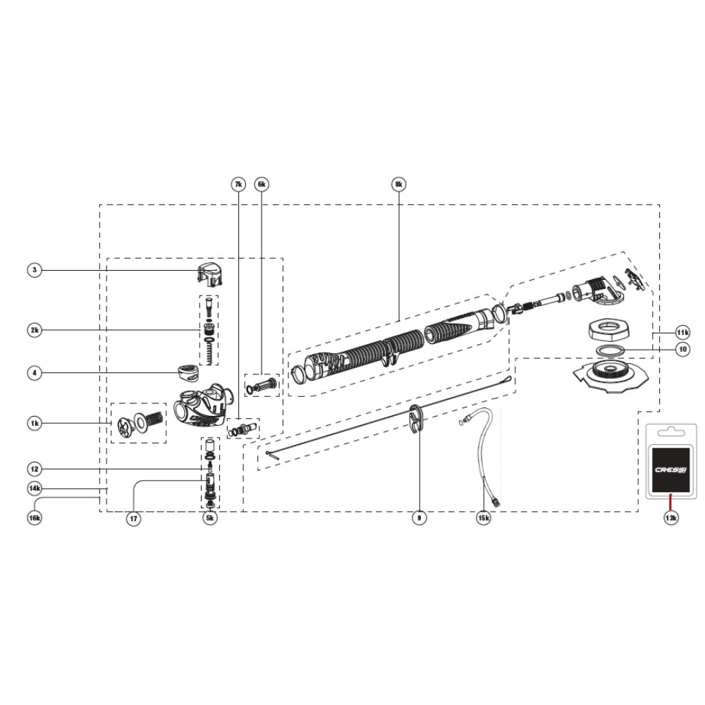 BCD Inflator Parts - O-Ring Kit for Flat Inflator - Click Image to Close