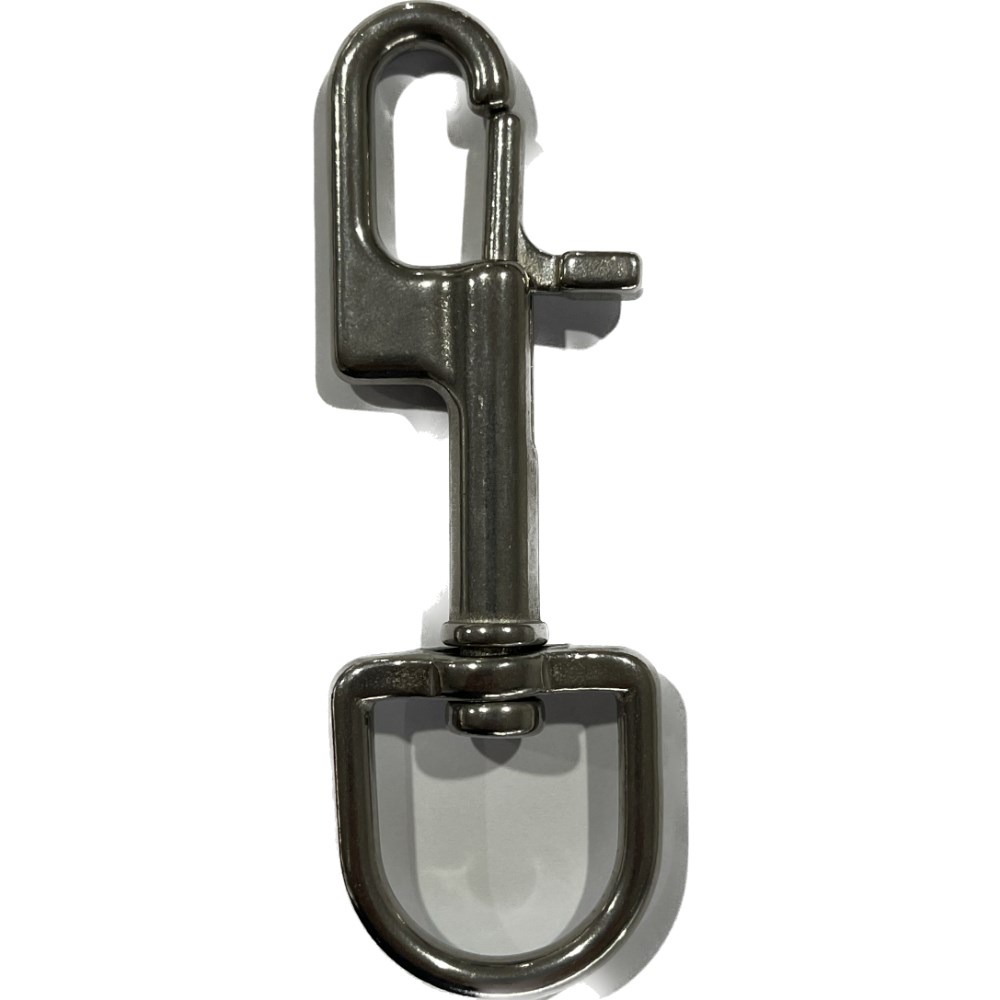 SS Tec Bolt Snaps w/Swivel - 100mm - D Swivel - Click Image to Close