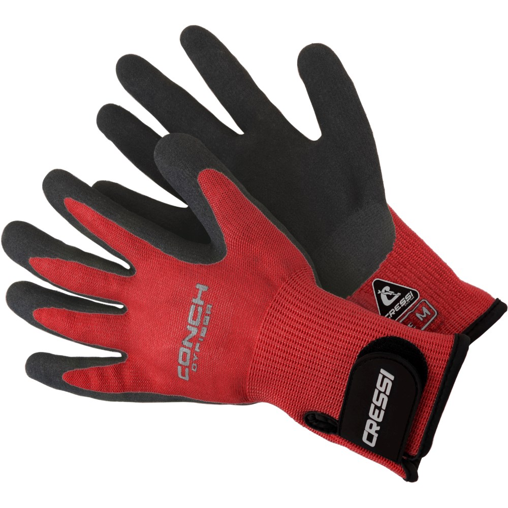 Conch Dyfiber Gloves - 2XL - Red - Click Image to Close