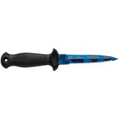 Sub 11 D Camo Knife - Blue Camo Blade - Black Grip