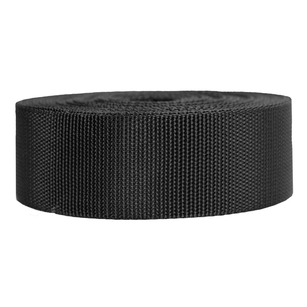 Nylon Webbing for Weightbelt - 45m - Black - Click Image to Close