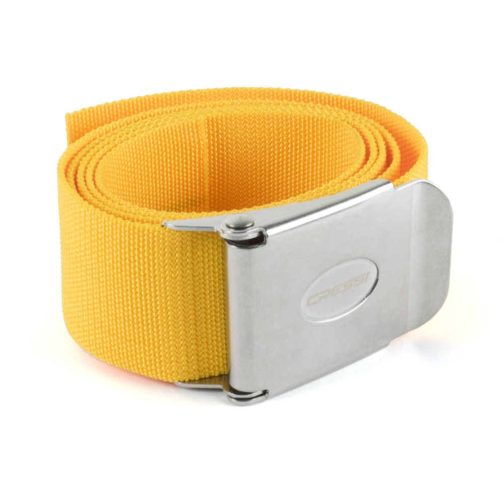 Nylon Weightbelt w/SS Buckle - 1.4m - Yellow - Click Image to Close