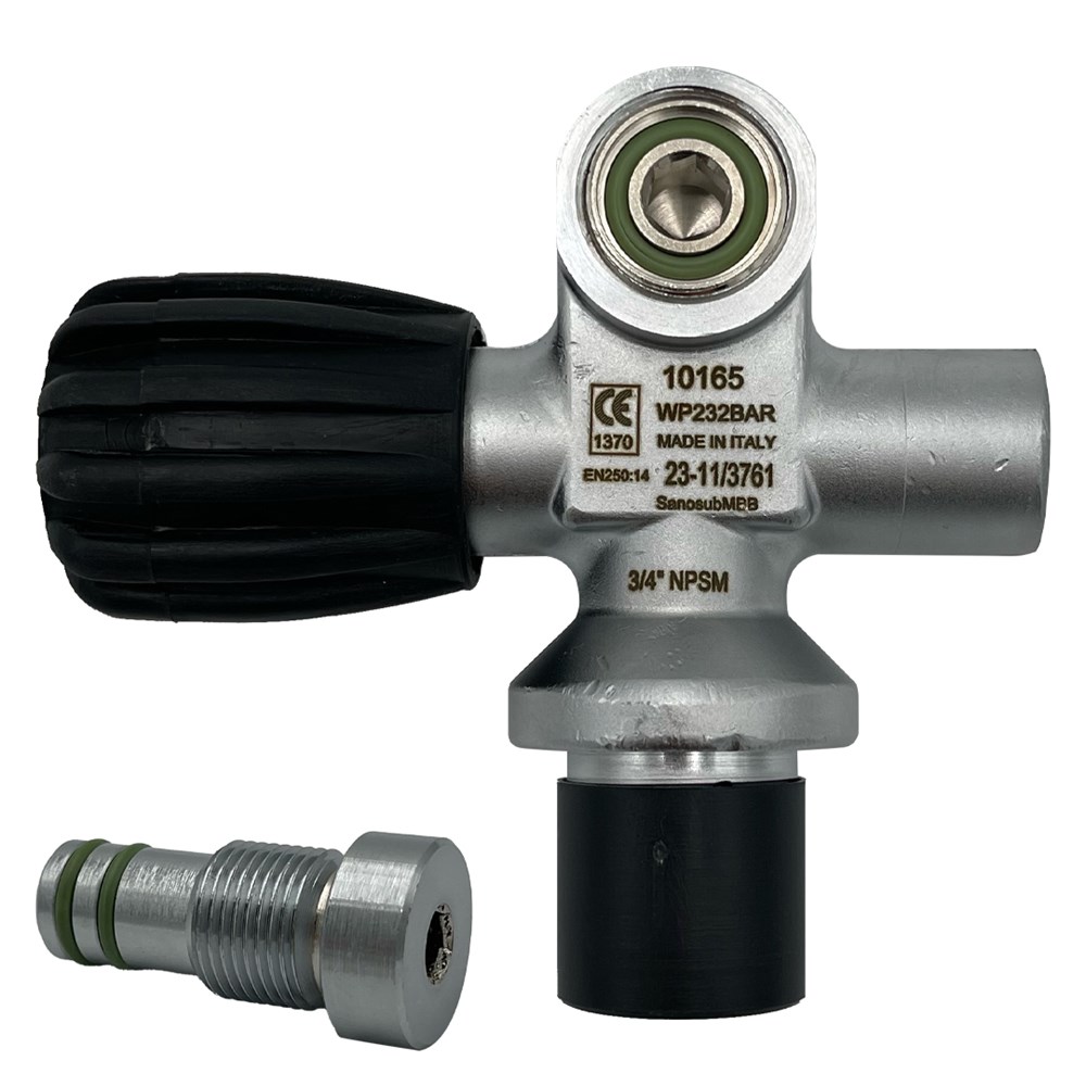 SOS Sidemount Valve - 232 Bar DK - Left "SX"" " - Click Image to Close