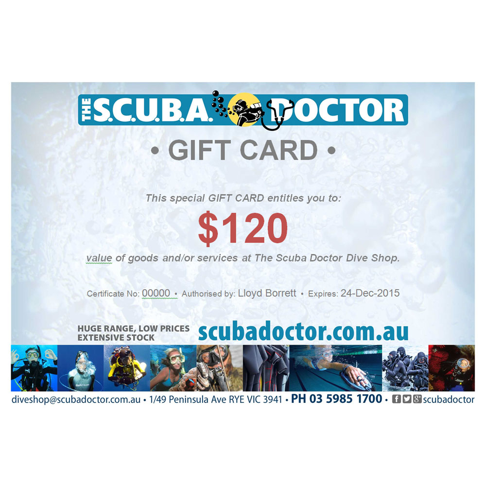 The Scuba Doctor Gift Certificate