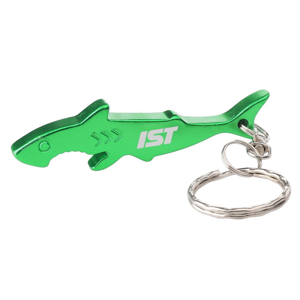 IST Sturdy Metal Shark Teeth Bottle Opener Keychain 