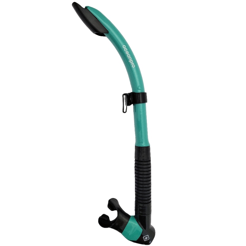 Ocean Pro Typhoon Snorkel | Teal - Click Image to Close