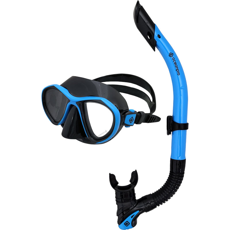 Ocean Pro Wistari Mask and Snorkel Set | Ocean Blue - Click Image to Close