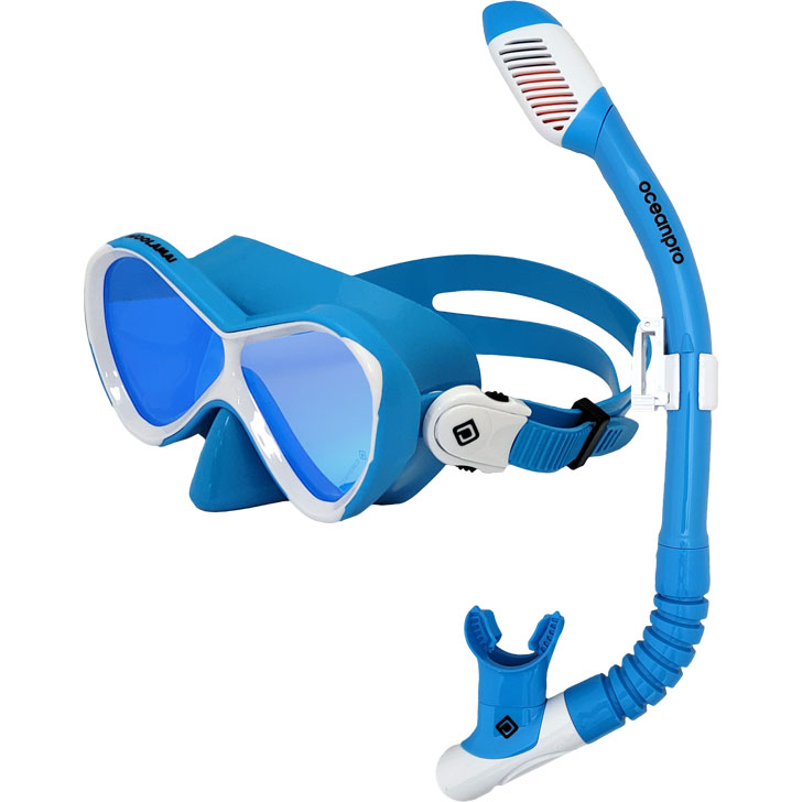 Ocean Pro Woolamai Junior Mask and Snorkel Set | Blue
