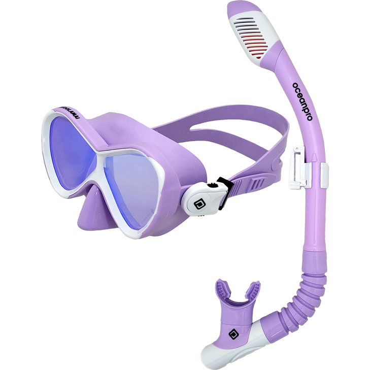 Ocean Pro Woolamai Junior Mask and Snorkel Set | Lilac