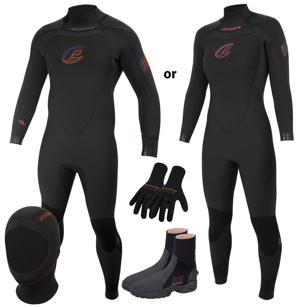 Probe iDry 7mm Wetsuit Package - Cold Water