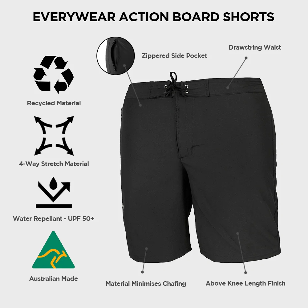 Sharkskin Everywear Action Board Shorts - Mens