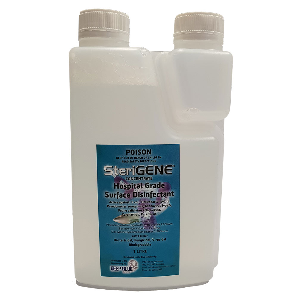 SteriGENE Clear Hospital Grade Surface Disinfectant 1 Litre
