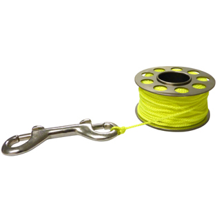 Trident SS Finger Spool with SS Clip - 30 metre