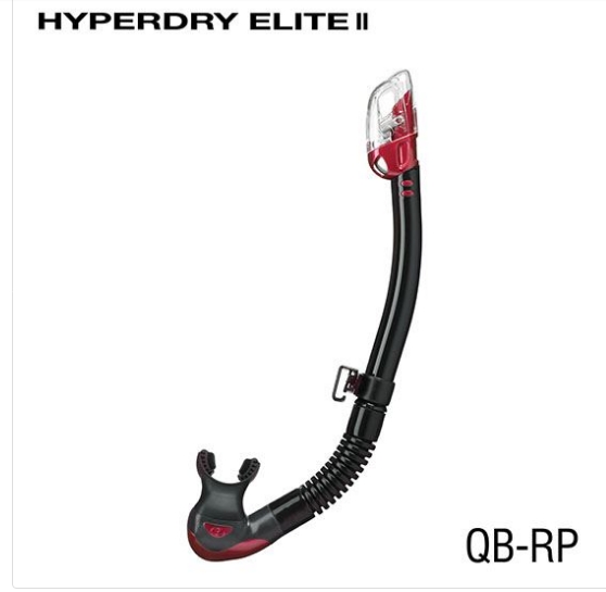 Tusa Hyperdry Elite II Snorkel | Black/ Rose Pink - Click Image to Close